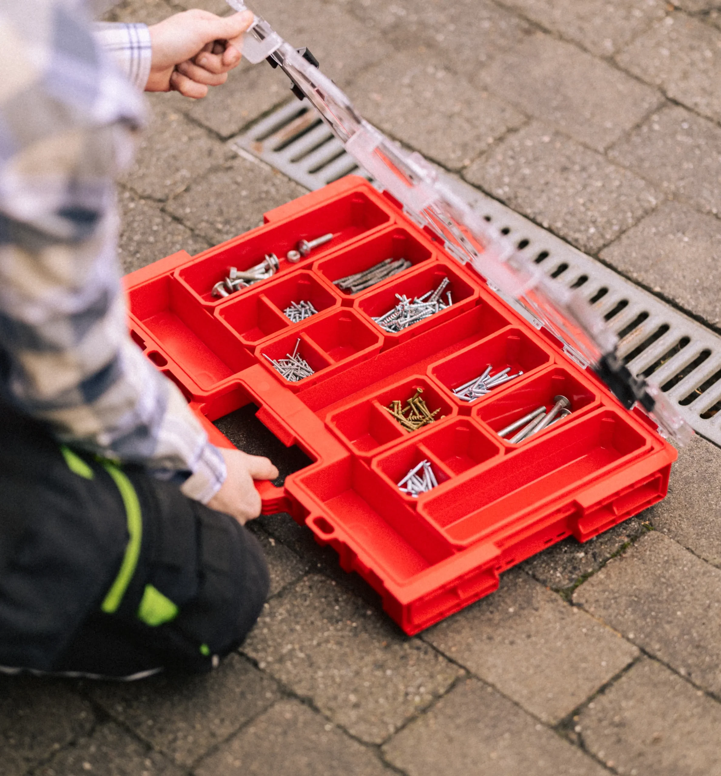 Ekstra utsnitt av One L Sortimentskrin 8cm (produktet) i brukssituasjon