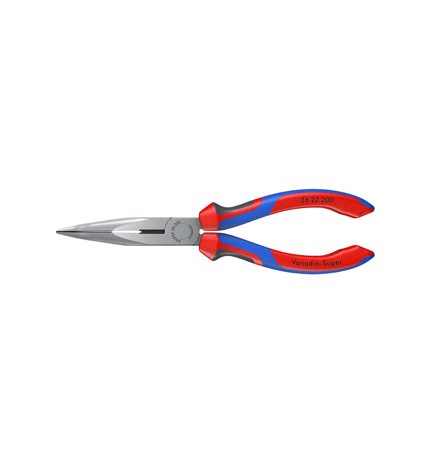 Detaljer på Ergo Nebbtang Vinklet 200mm (produktet) fremstilt på en transparent bakgrunn