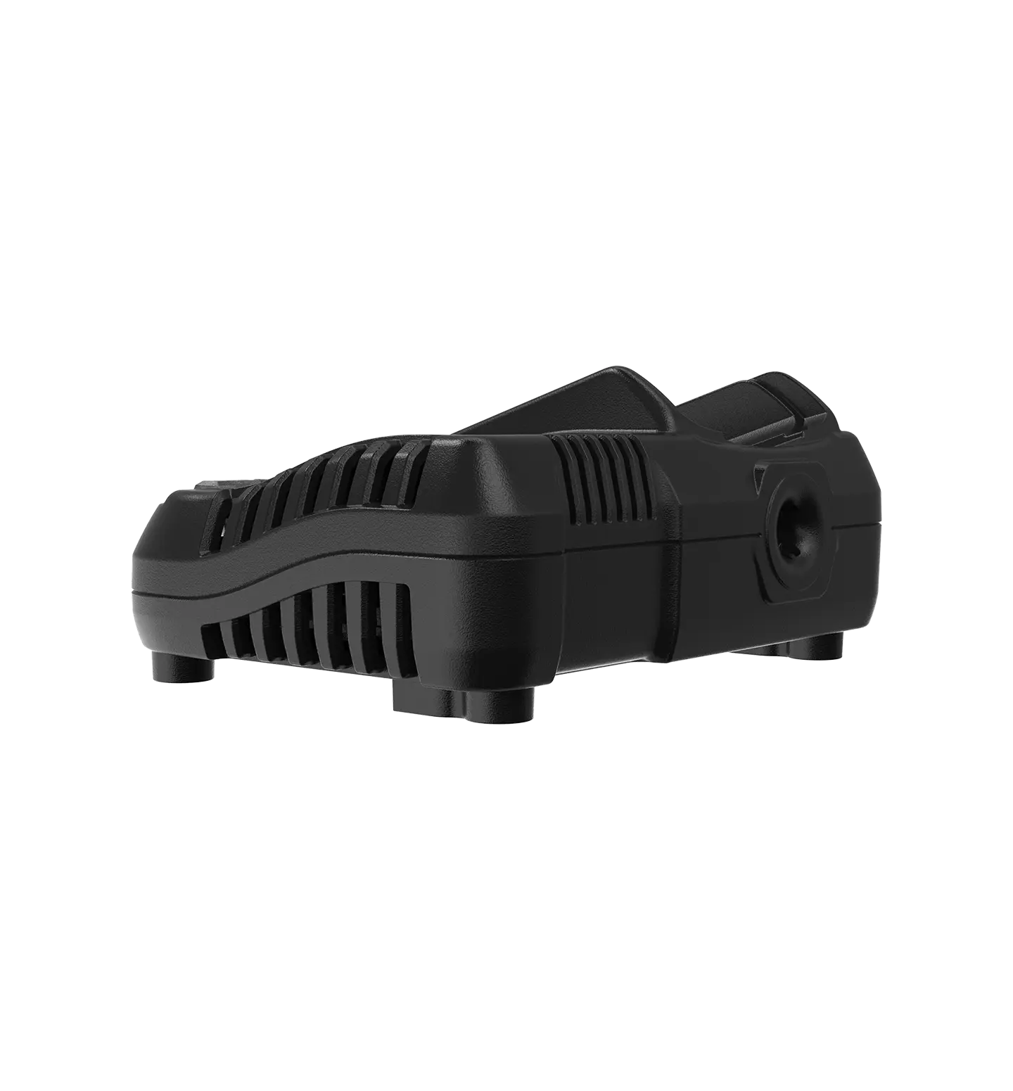 Detaljer på DCB1104 Multilader 18V/12V XR Enkel (produktet) fremstilt på en transparent bakgrunn