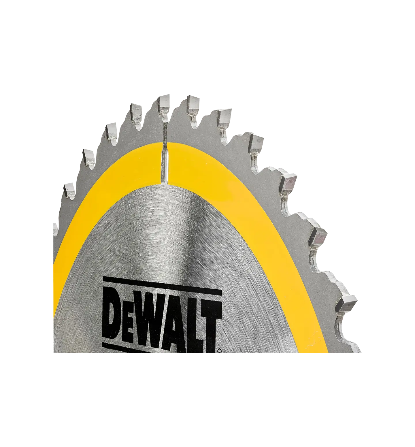 Detaljer på DT1953 Construction Sagblad 216x30mm 40T (produktet) fremstilt på en transparent bakgrunn